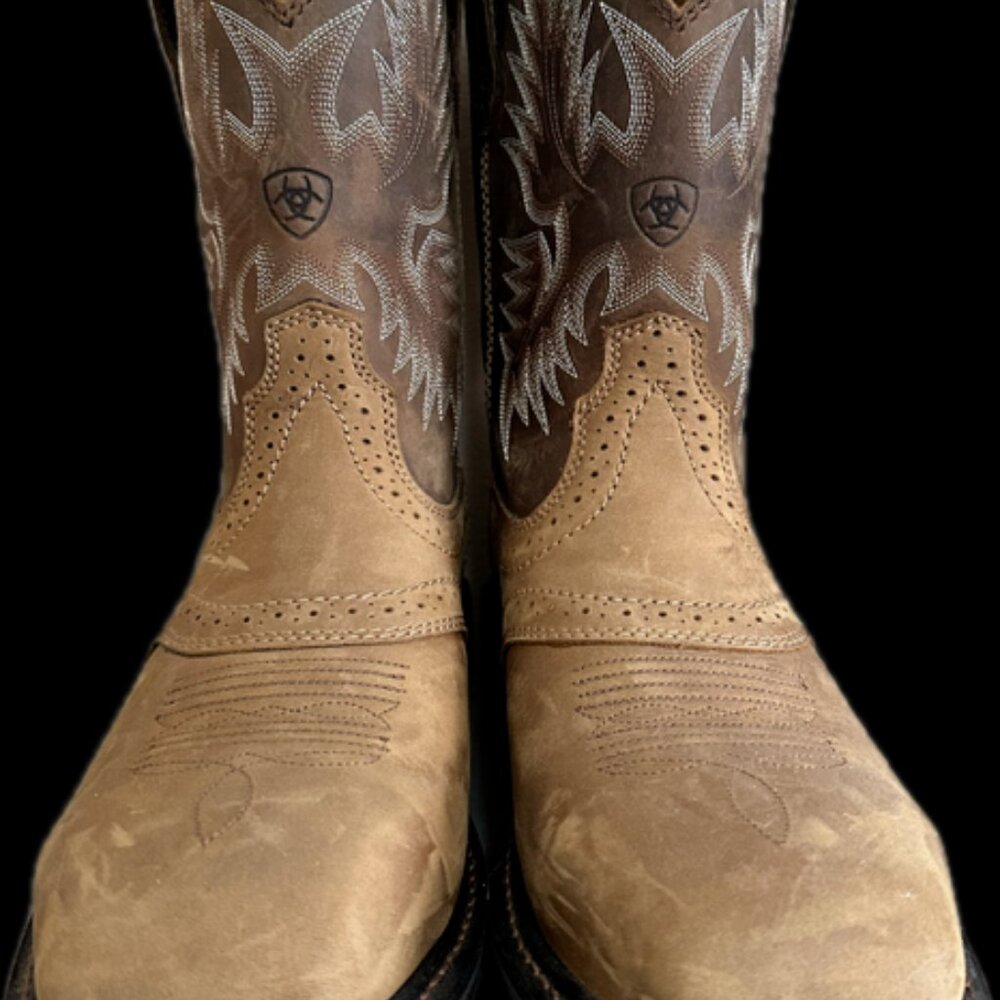 Ariat Men's Sierra Saddle Western Work Boots-Steel Toe 7.5D - Picture 3 of 7